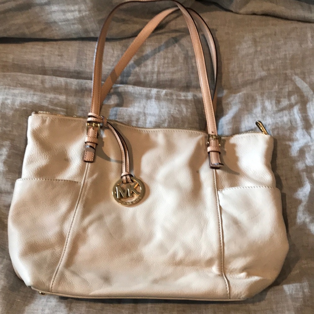 Ivory Michael Kors Tote